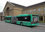 MAN Bus 777, auf der Linie 30, wartet am 16.05.2013 an der Endstation am badfischen Bahnhof.