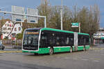 Mercedes eCitaro 7131, auf der Linie 36, fährt am 06.01.2025 zur Haltestelle St. Jakob. Aufnahme Basel.