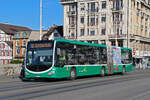 Mercedes Citaro 7031, auf der Linie 38, überquert am 04.11.2024 die Mittlere Rheinbrücke. Aufnahme Basel.