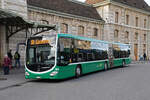 Mercedes Citaro 7055, auf der Linie 50, wartet am 18.12.2024 an der Endstation beim Bahnhof SBB. Aufnahme Basel.