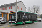 MAN Lions City der MAB fährt am 10.02.2025 als Dienstfahrt zur Endstation an der Habermatten und setzt dort auf der Linie 42 ein. Aufnahme Riehen.