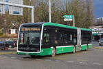 Mercedes eCitaro 7138, auf der Linie 36, fährt am 06.01.2025 bei der Haltestelle St.