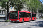 Mercedes Citaro 854, auf der Tramersatzlinie 8A, fährt am 09.07.2024 durch die Bundesgasse. Aufnahme Bern.