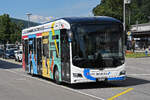 BOOG MAN Lions City Elektrobus, auf der Linie 509, verlässt am 13.06.2024 die Haltestelle beim Bahnhof Olten.