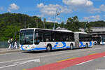 Mercedes Citaro 205, auf der Linie 505, überquert am 13.06.2024 die Bahnhofbrücke in Olten.