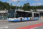 Mercedes Citaro 212, auf der Linie 507, überquert am 13.06.2024 die Bahnhofbrücke in Olten.