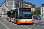 Mercedes Citaro 93, auf der Linie 3, fährt am 12.08.2024 zur Haltestelle beim Bahnhof Solothurn.