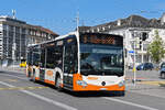 Mercedes Citaro 87 der BSU, auf der Linie 6, fährt am 12.08.2024 zur Haltestelle beim Bahnhof Solothurn.