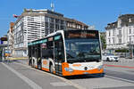 Mercedes Citaro 97, auf der Linie 3 bedient am 12.08.2024 die Haltestelle beim Bahnhof Solothurn.