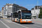 Mercedes Citaro 95, auf der Linie 6, fährt am 12.08.2024 zur Haltestelle beim Bahnhof Solothurn.