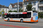 Mercedes Citaro 91, auf der Linie 5, fährt am 12.08.2024 zur Haltestelle beim Bahnhof Solothurn.