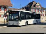 Intertours - Mercedes Citaro  Nr.485 in Täuffelen als Bahnersatz für die BTI (asm ) zwischen Täuffelen und Biel am 2024.07.09