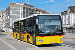 Mercedes Citaro der Post, auf der Linie 12, wartet am 12.08.2024 beim Bahnhof Solothurn.