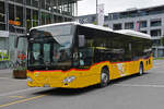 Mercedes Citaro der Post, auf der Bahnersatzlinie nach Meiringen, wartet am 02.09.2024 an der Endstation beim Bahnhof Interlaken Ost.