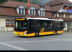 Postauto - MAN Lion`s City Hybrid  BE  675387 vor dem Bahnhof in Interlaken Ost am 2024.09.08