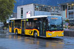 Mercedes Citaro der Post steht am 11.10.2024 als Dienstfahrt beim Bahnhof Interlaken Ost.