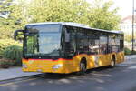 Postauto/Regie Yverdon-les-Bains NE 140 520/PAG-ID: 11139 (Mercedes Citaro C2 O530) am 27.7.2024 beim Bhf. Yverdon-les-Bains