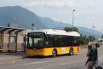 Postauto/PU ATM TI 202 555/PAG-ID: 5639 (Scania/Hess K320UB ''Bergbus'') am 4.8.2024 beim Bhf. Lugano