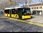 Postauto - Mercedes Citaro  VD 259949 unterwegs vor dem Bahnhof in Yverdon am 2024.11.30