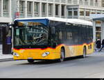 Postauto - Mercedes Citaro  SG 304023 unterwegs vor dem Bhf. St. Gallen am 2025.01.12