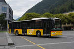 Mercedes Citaro der Post, auf der Linie 102, fährt am 02.09.2024 zur Haltestelle beim Bahnhof Interlaken Ost.