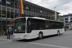 Mercedes Citaro 53 (ex.VBG), wartet auf der Bahnersatzlinie nach Brienz bei Bahnhof Interlaken Ost.