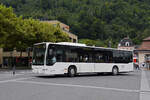 Mercedes Citaro (ex VBG) verlässt am 02.09.2024 als Bahnersatz den Bahnhof Interlaken Ost.