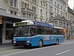 NAW Trolleybus 254, auf der Linie 4, fährt am 04.05.2010 durch die Hirschmattstrasse.