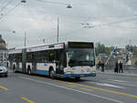 Mercedes Citaro 157, auf der Linie 24, überquert am 04.05.2010 die Seebrücke.