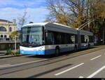 VBZ - Hess Trolleybus Nr.152 unterwegs auf der Linie 46 in der Stadt Zürich am 2024.10.27