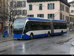 VMCV - VanHool Trolleybus  Nr.801 unterwegs auf der Linie 201 in Vevey am 2024.12.14