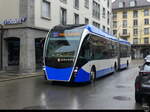 VMCV - VanHool Trolleybus Nr.813 unterwegs auf der Linie 201 in Vevey am 2024.12.14