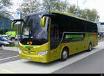 NEUKOMM Reisen mit einem Temsa MD 9  auf dem Busparkplatz beim Bahnhof Interlaken Ost am 2024.05.25
