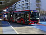 Zimmerberg Bus - MAN Lion`s City Hybrid  Nr.619  ZH  618633 unterwegs auf der Linie 145 bei den Bushaltestellen neben dem Bhf. Horgen am 2024.12.21