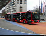 Zimmerberg Bus - MAN Lion`s City Hybrid  Nr.616 unterwegs in Horgen bei den Bushaltestellen beim Bhf. Horgen am 2024.12.27