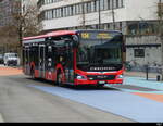 Zimmerberg Bus - MAN Lion`s City Hybrid Nr.664 unterwegs in Horgen bei den Bushaltestellen beim Bhf. Horgen am 2024.12.27