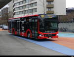 Zimmerberg Bus - MAN Lion`s City Hybrid Nr.665 unterwegs in Horgen bei den Bushaltestellen beim Bhf. Horgen am 2024.12.27