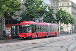 Bernmobil Nr. 236 (Volvo 7900LAH Hybrid) am 21.7.2024 beim Bhf. Bern