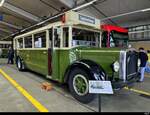 Bern Mobil - Oldtimer Saurer  Nr.7 Ausgestellt im Bern Mobil Depot beim Europaplatz anlässlich der 100 Jahr Feier von Bern Mobil am 2024.09.14