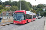 Bernmobil Nr. 25 (Hess Swisstrolley 5 BGT-22D DC) am 14.9.2024 beim Bärenpark