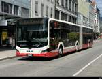 asm Seeland - MAN Lion`s City Hybrid Nr.76  BE 893276 unterwegs auf der Linie 72 in der Stadt Biel am 2024.08.07