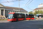 VB/TPB Nr. 202 (Hess Opportunity Charger) am 27.7.2024 beim Bhf. Biel/Bienne. Gemäss Plänen der VB sollen die beiden Elektrobusse zu Trolleybussen umgebaut werden.