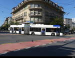 TL Lausanne - Hess Trolleybus Nr.815 unterwegs auf der Linie 21 in der Stadt Lausanne am 26.07.2024