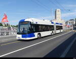 TL Lausanne - Hess Trolleybus Nr.818 unterwegs auf der Linie 1 in der Stadt Lausanne am 26.07.2024