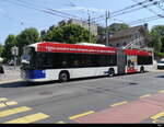 TL Lausanne - Hess Trolleybus Nr.840 unterwegs in der Stadt Lausanne am 26.07.2024