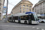 tl Nr. 808 (Hess lighTram®19) am 24.11.2024 in Lausanne, St-François