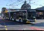 AAGR - Gelber MAN Lion`s City Hybrid Nr.32 LU 15043 unterwegs in der Stadt Luzern am 2024.10.21