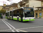 TransN - Mercedes Citaro Nr.262 unterwegs auf der Linie 421 in der Stadt Neuchâtel am 2024.10.03