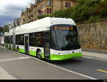 TransN - Hess Trolleybus (Lightram 19 DC) Nr.161  NE  209161 unterwegs auf der Linie 107 in der Stadt Neuchâtel am 2024.10.03