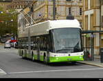 TransN - Hess Trolleybus (Lightram 19 DC) Nr.164  NE 209164 unterwegs auf Dienstfahrt in der Stadt Neuchâtel am 2024.10.03